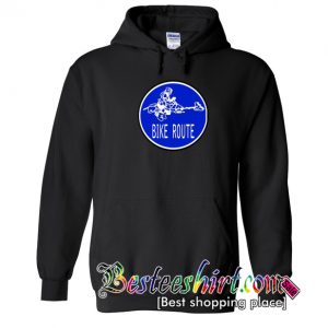 Bike Route Road Sign Hoodie (BSM)