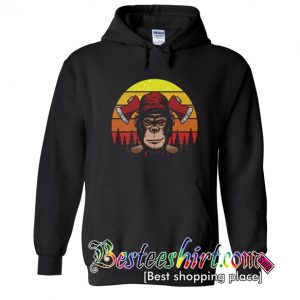Monkey Lumberjack Retro Hoodie (BSM)