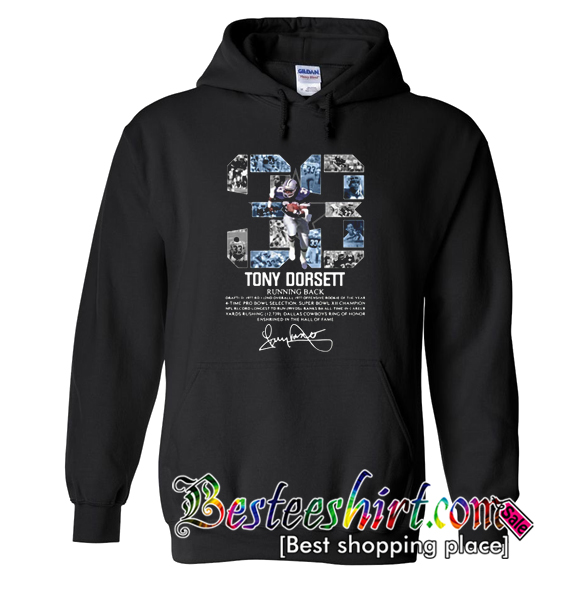 33 Tony Dorsett Running Back Signature Hoodie (BSM)