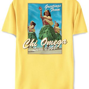 Chi Omega Luau T Shirt (BSM)