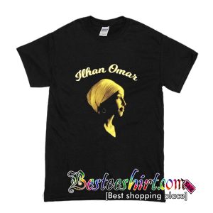 Ilhan Omar In Buttercup And Cream On T Shirt (BSM)