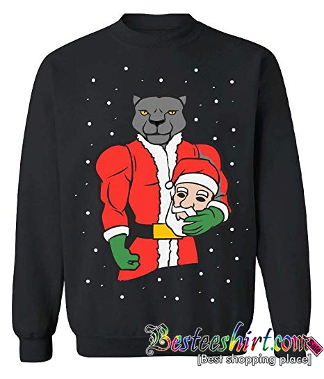 Panther Santa Ugly Christmas Sweatshirt (BSM)