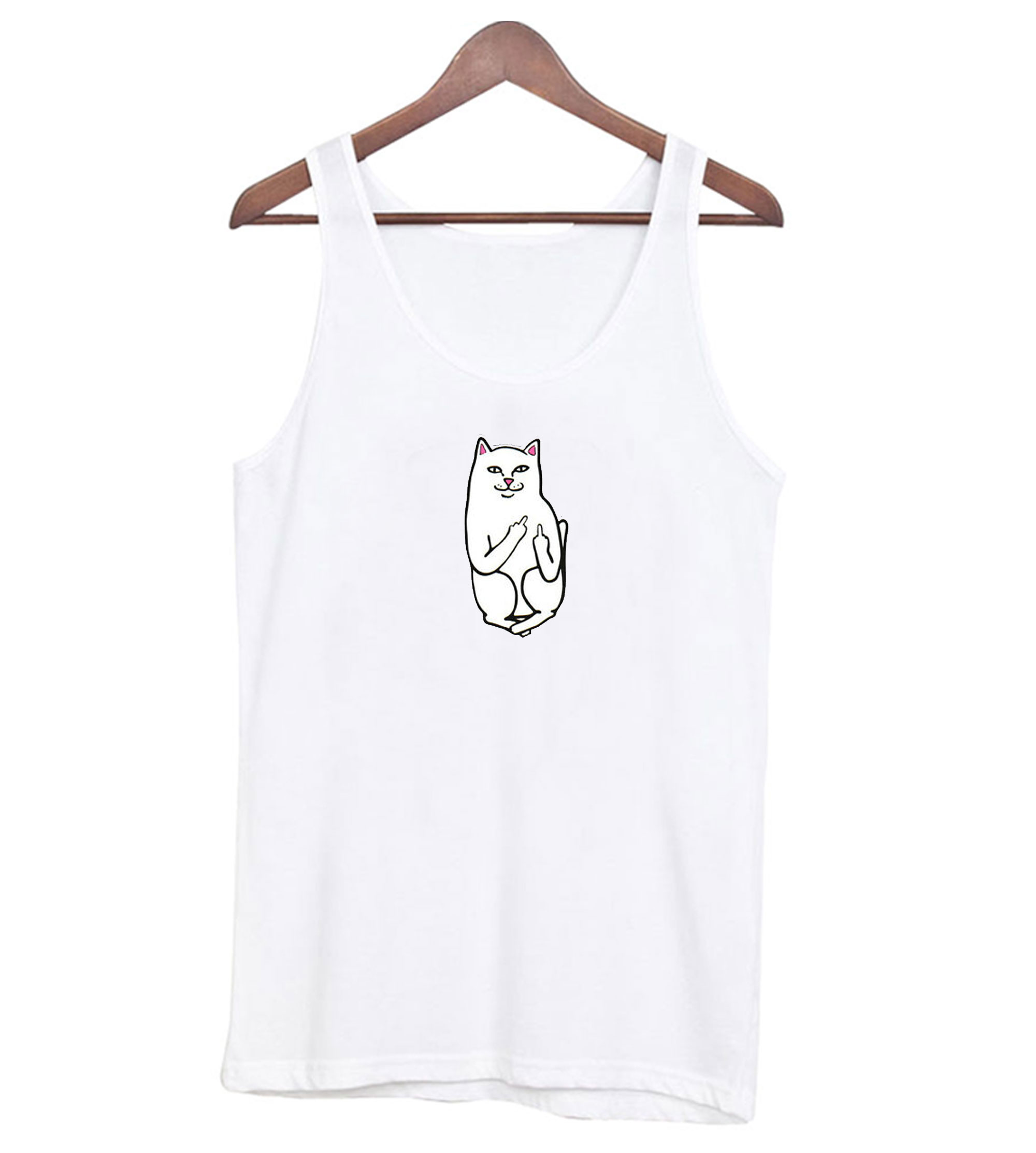 RIP N DIP Nermal Cat Middle Finger Tanktop (BSM)