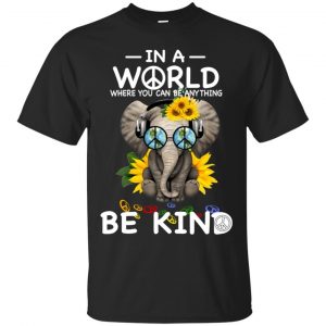 In A World Where You Can Be Anything Be Kind Black T-Shirt (BSM)