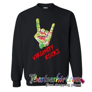 Virginity Rocks Sign of The Horns Sweatshirt (BSM)