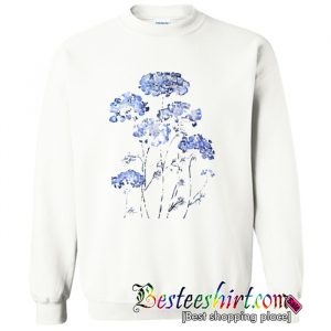 abstract queen anne's lace blue Sweatshirt (BSM)
