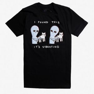 Alien Cat Stripes T Shirt (BSM)