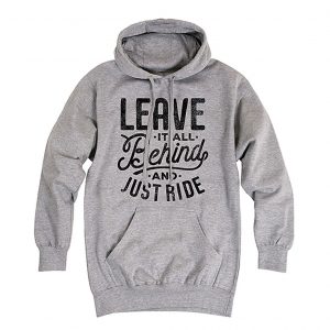 Athletic Heather Leave It All Behind & Ride Pullover Hoodie (BSM)