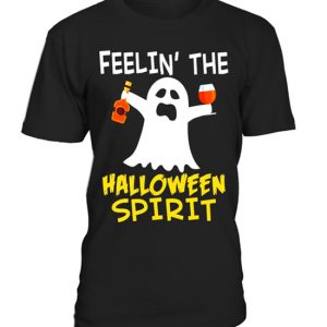 Feelin' The Halloween Spirit Halloween Drinking T-Shirt (BSM)