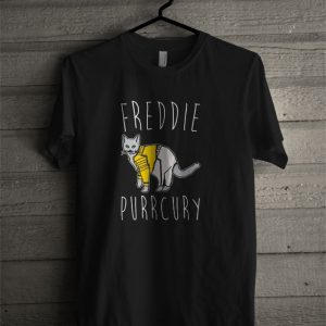 Freddie Purrcury Cat Parody T Shirt (BSM)
