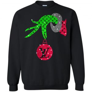 Grinch hand holding LV sweatshirt (BSM)