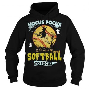 Hocus Pocus I Need Softball To Focus Halloween Hoodie (BSM)