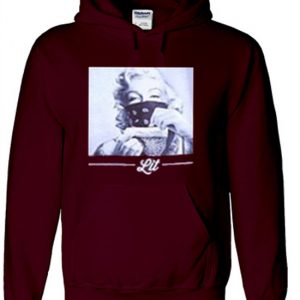 Marilyn Monroe LIT Maroon Hoodie (BSM)
