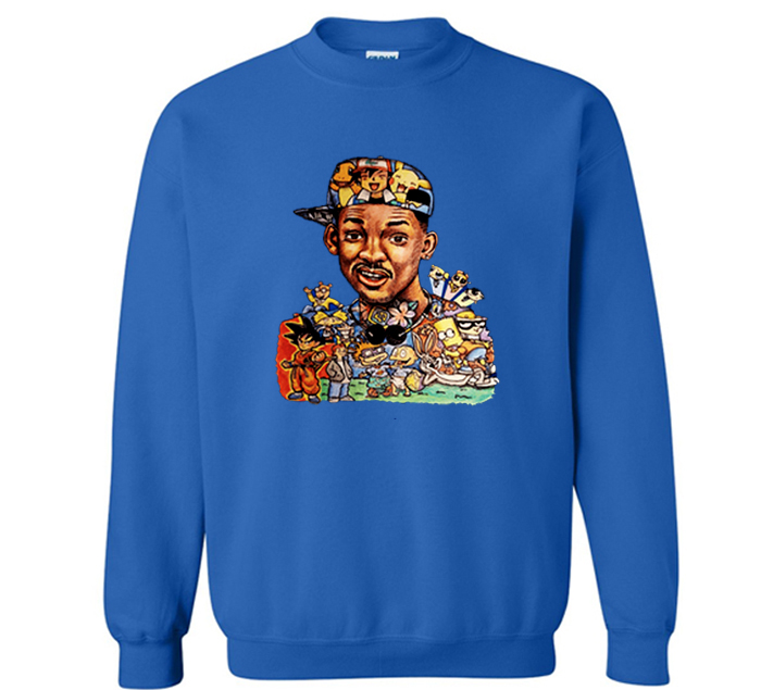 Prince of Bel Air Will Smith 90’s Cartoon Sweatshirt (BSM)