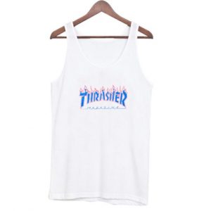 Thrasher Patriot Blue Flame Tank Top (BSM)