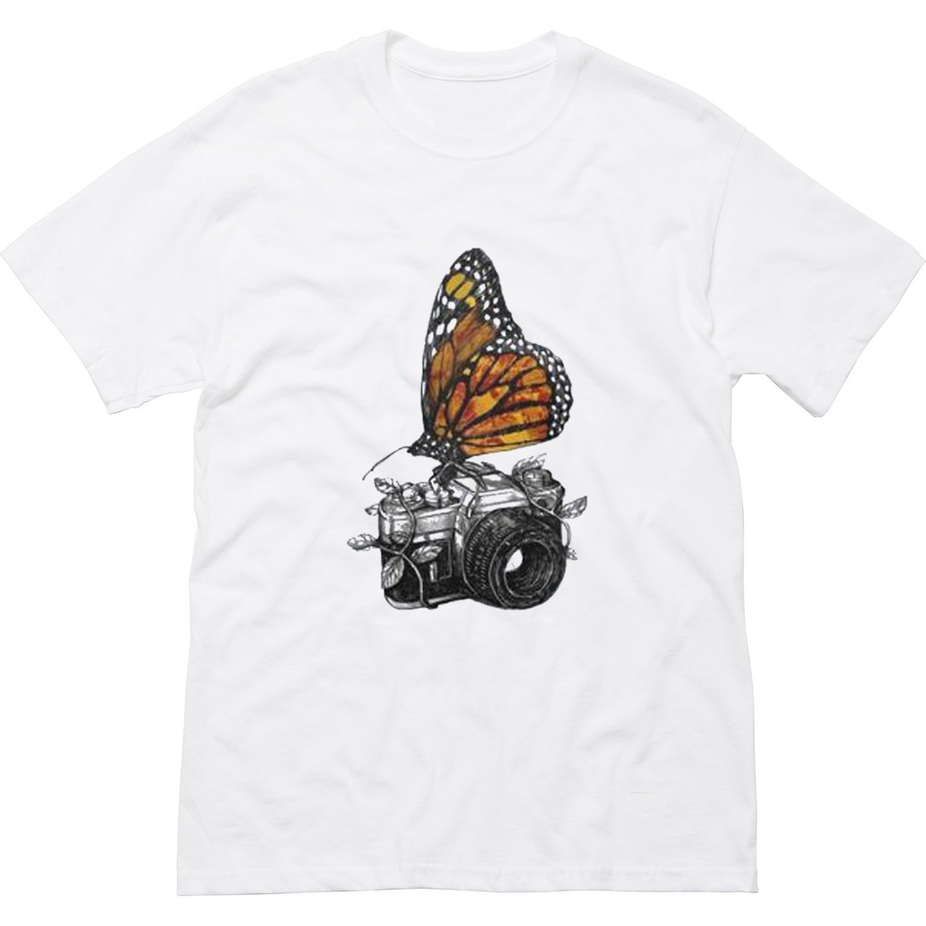 Butterfly And Camera T Shirt (BSM)