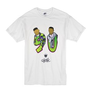 Chunk Fresh Prince 90 print Retro T Shirt (BSM)