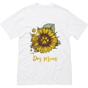 Dog Mom Sunflower T Shirt (BSM)