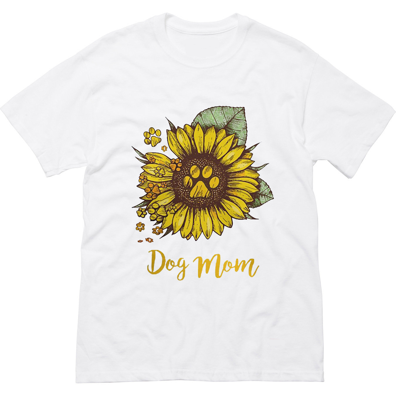 Dog Mom Sunflower T Shirt (BSM)