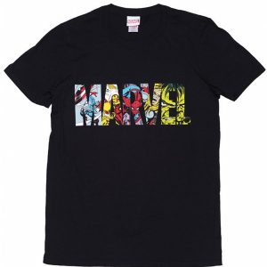 Marvel Comic Strip Logo T Shirt (BSM)