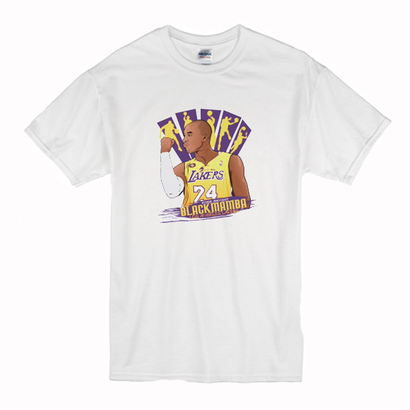 kobe bryant white shirt