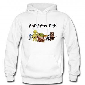 Baby Yoda R2D2 P3PO Friends TV show Hoodie (BSM)