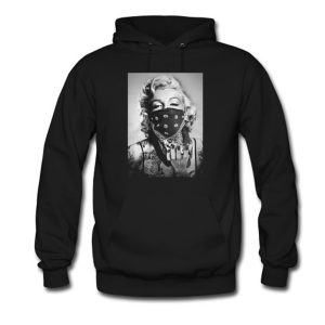 Marilyn Monroe Black Bandana Hoodie (BSM)