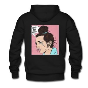 Emma Chamberlain sad boi hour hoodie Back (BSM)