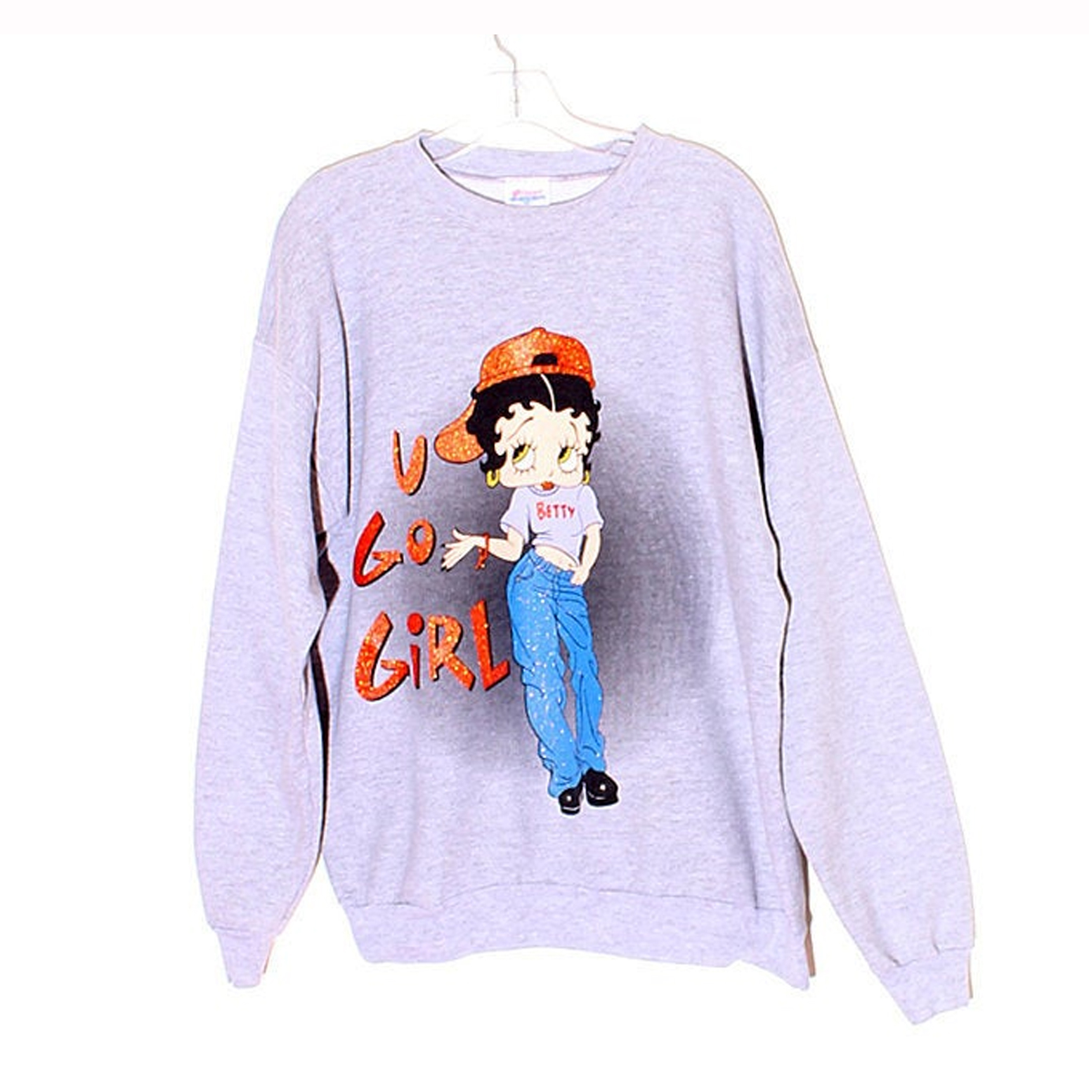 90s BETTY BOOP u go girl Sweatshirt (BSM)