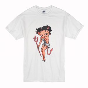 90's RED DEVIL BETTYBOOP T Shirt (BSM)