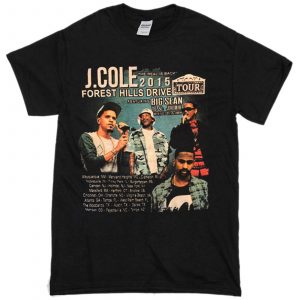 J COLE 2015 Tour T-Shirt (BSM)