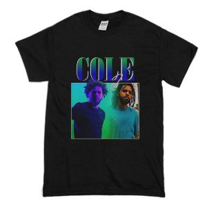 J Cole 90s Vintage Black Rapper T Shirt (BSM)