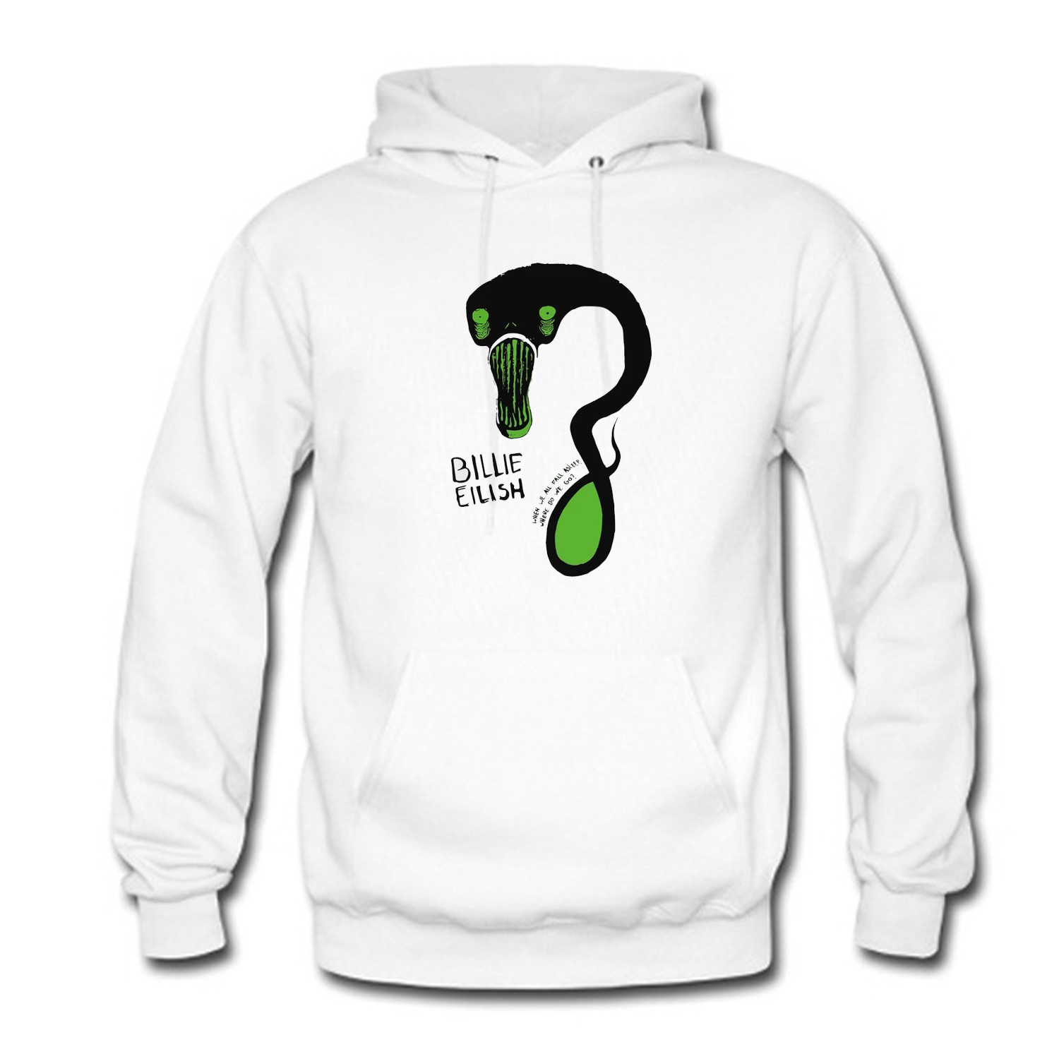 Billie Eilish SNAKE Hoodie White (BSM)