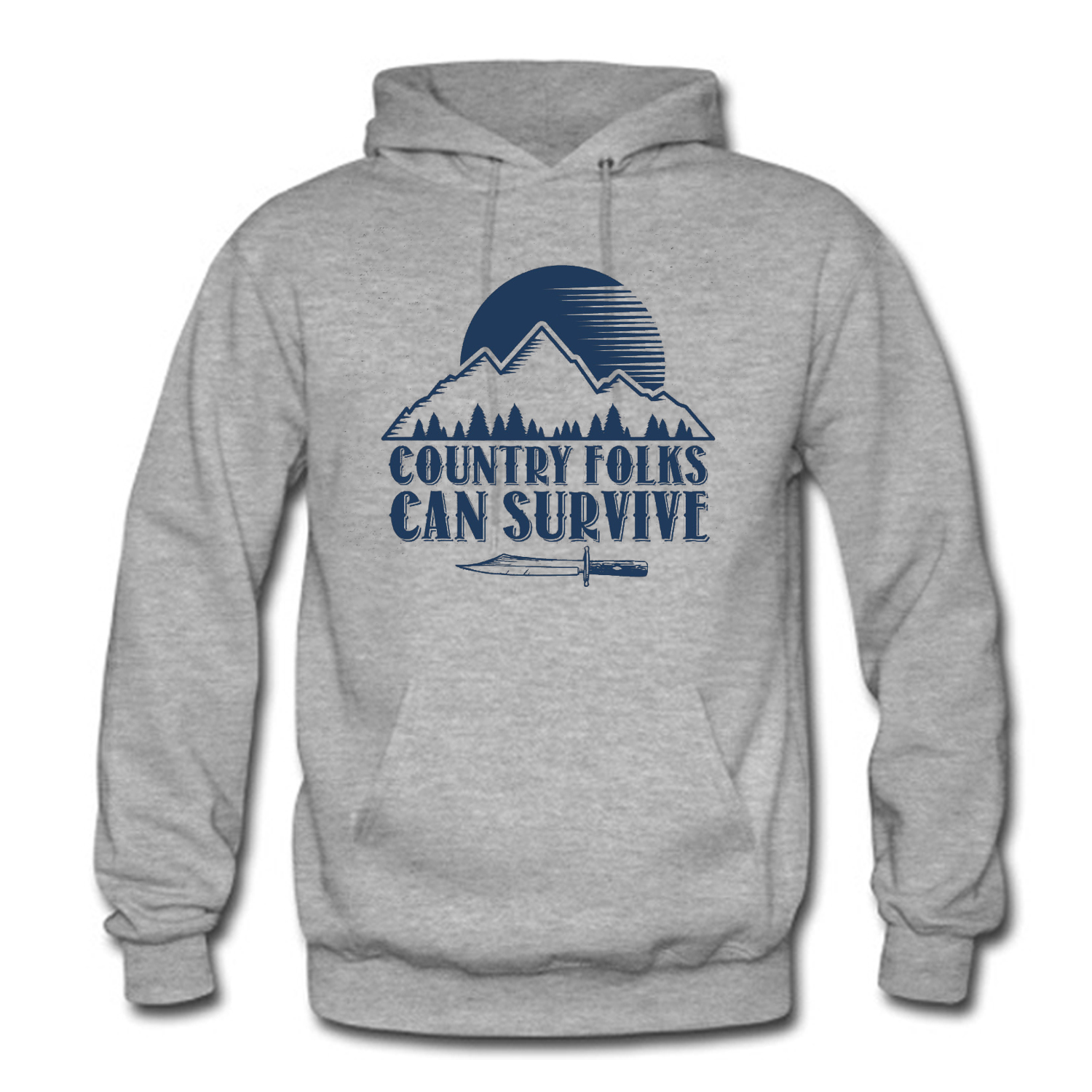 Country Folks can survive Hoodie (BSM)