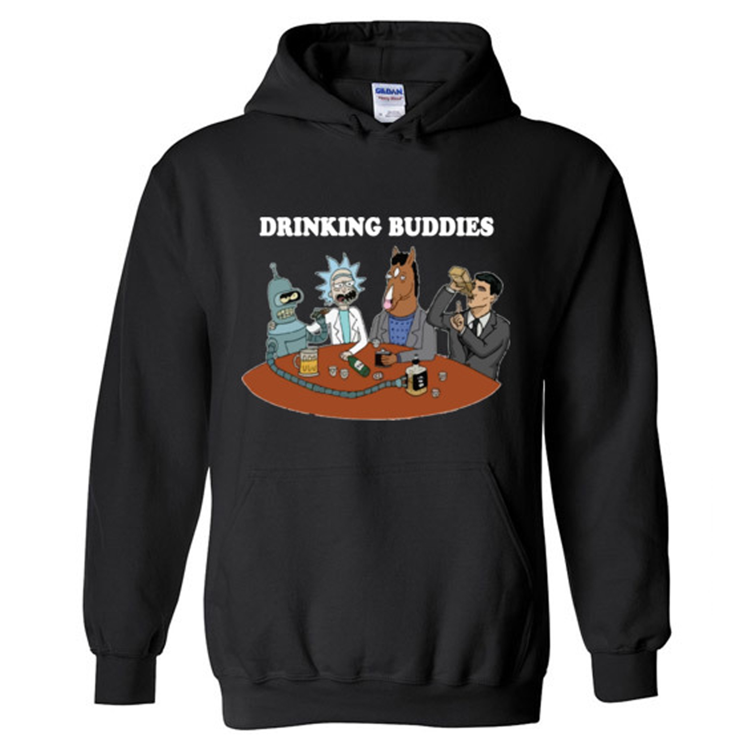 Friends Rick Sanchez Drinking Buddies Hoodie (BSM)