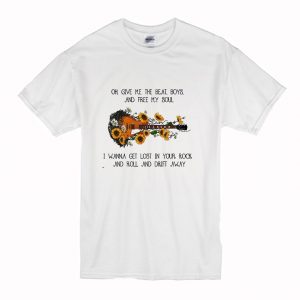 Guitar Sunflower Oh, Yes Me The Beat Boys And Free My Soul T Shirt (BSM)