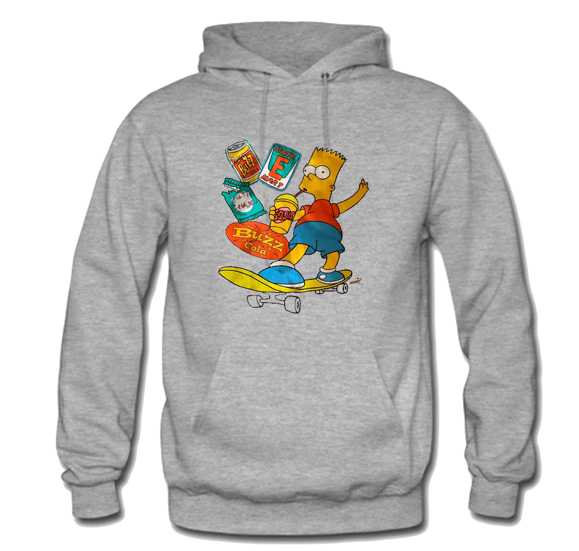 Jerzees Krusty Burger Bart Simpson Hoodie (BSM)
