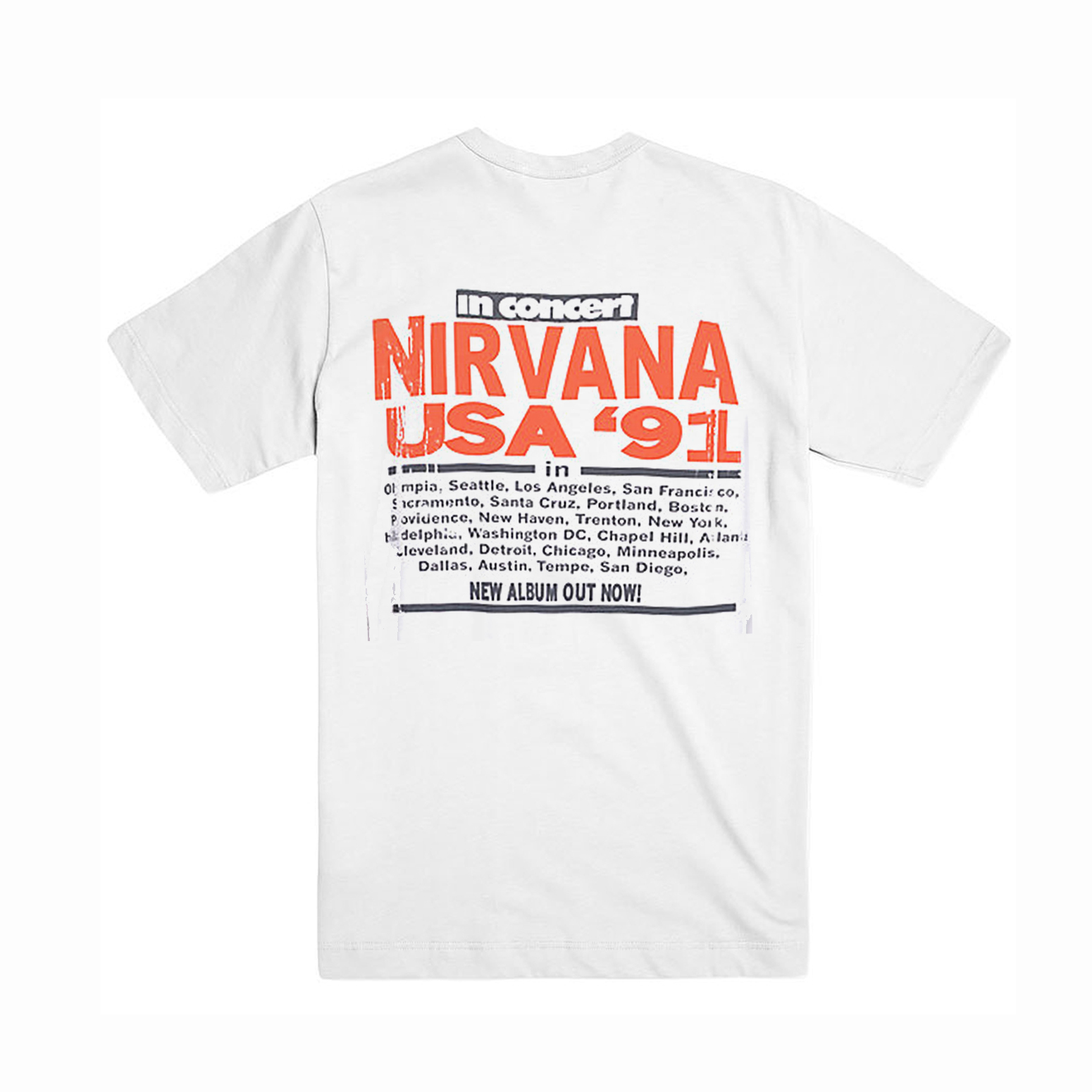 Nirvana USA 91 T-Shirt Back (BSM)
