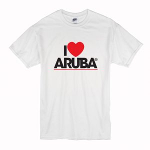 I Love Aruba Logo T Shirt (BSM)