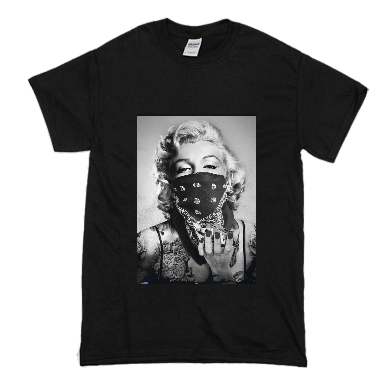 Marilyn Monroe Blue Bandana T Shirt (BSM)