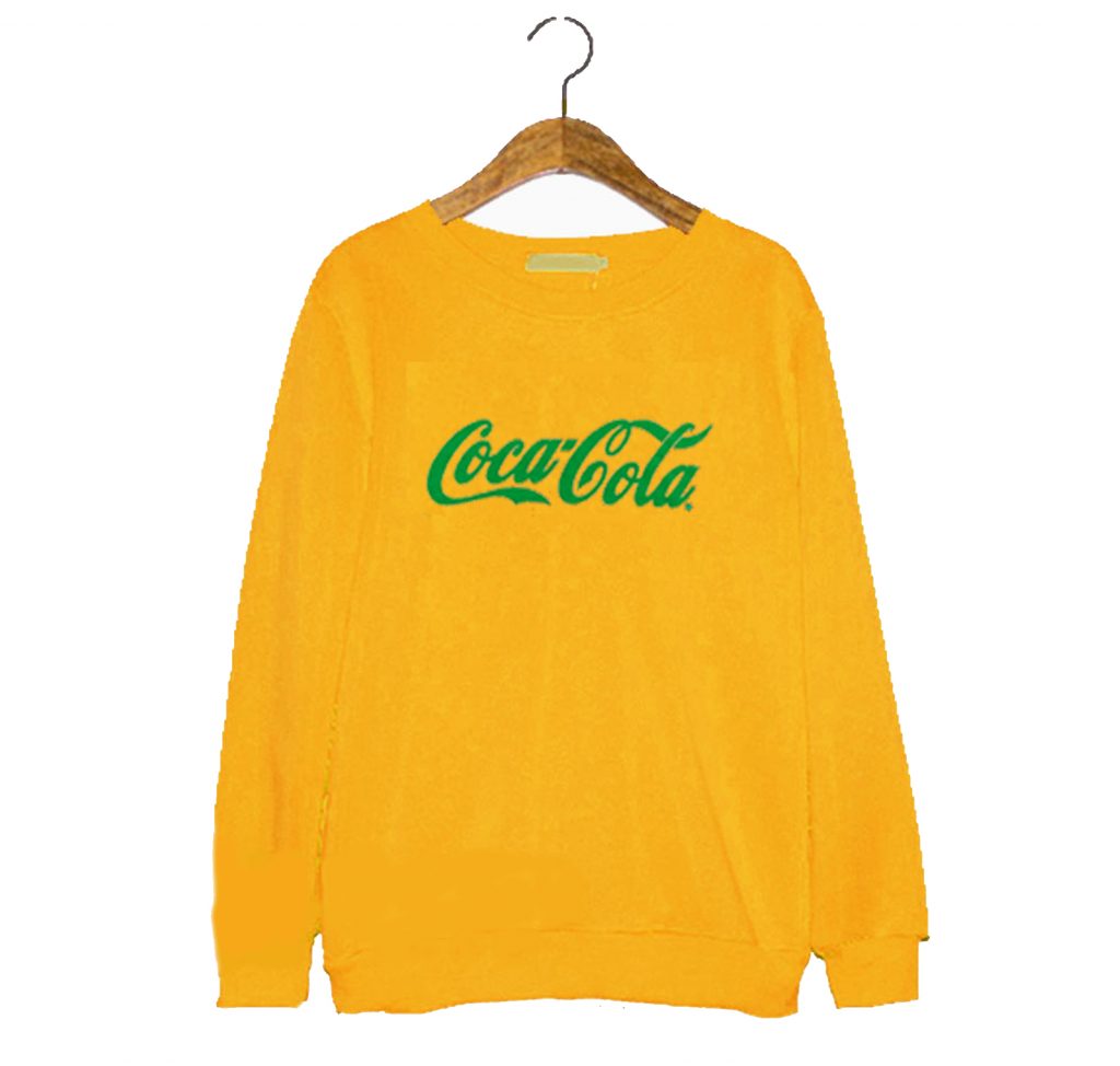 blue coca cola sweatshirt