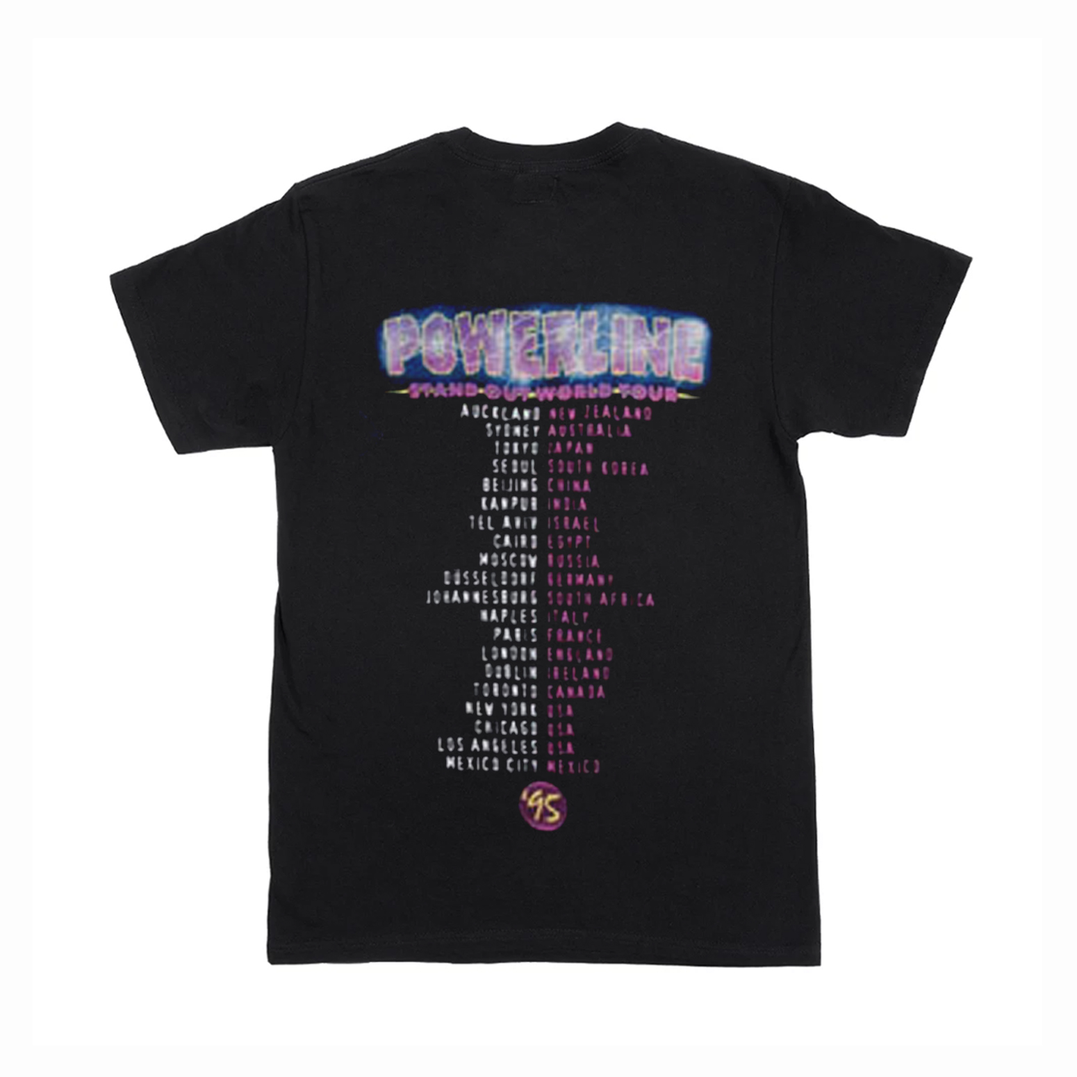 Goofy Movie Powerline World Tour T-Shirt Back (BSM)