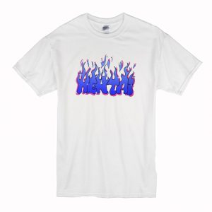 Hentai Flames Blue T-Shirt (BSM)