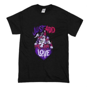 Cup Cake Cult Just Add Love Dog T Shirt (BSM)