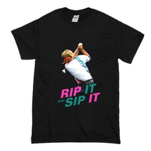 John Daly Rip It And Sip It T Shirt (BSM)