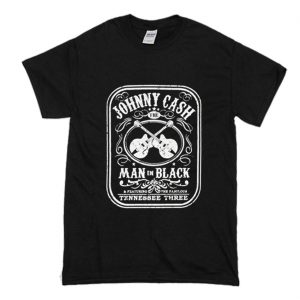 Johnny Cash The Man In Black Featuring The Fabulous Tennessee Three T-Shirt (BSM)