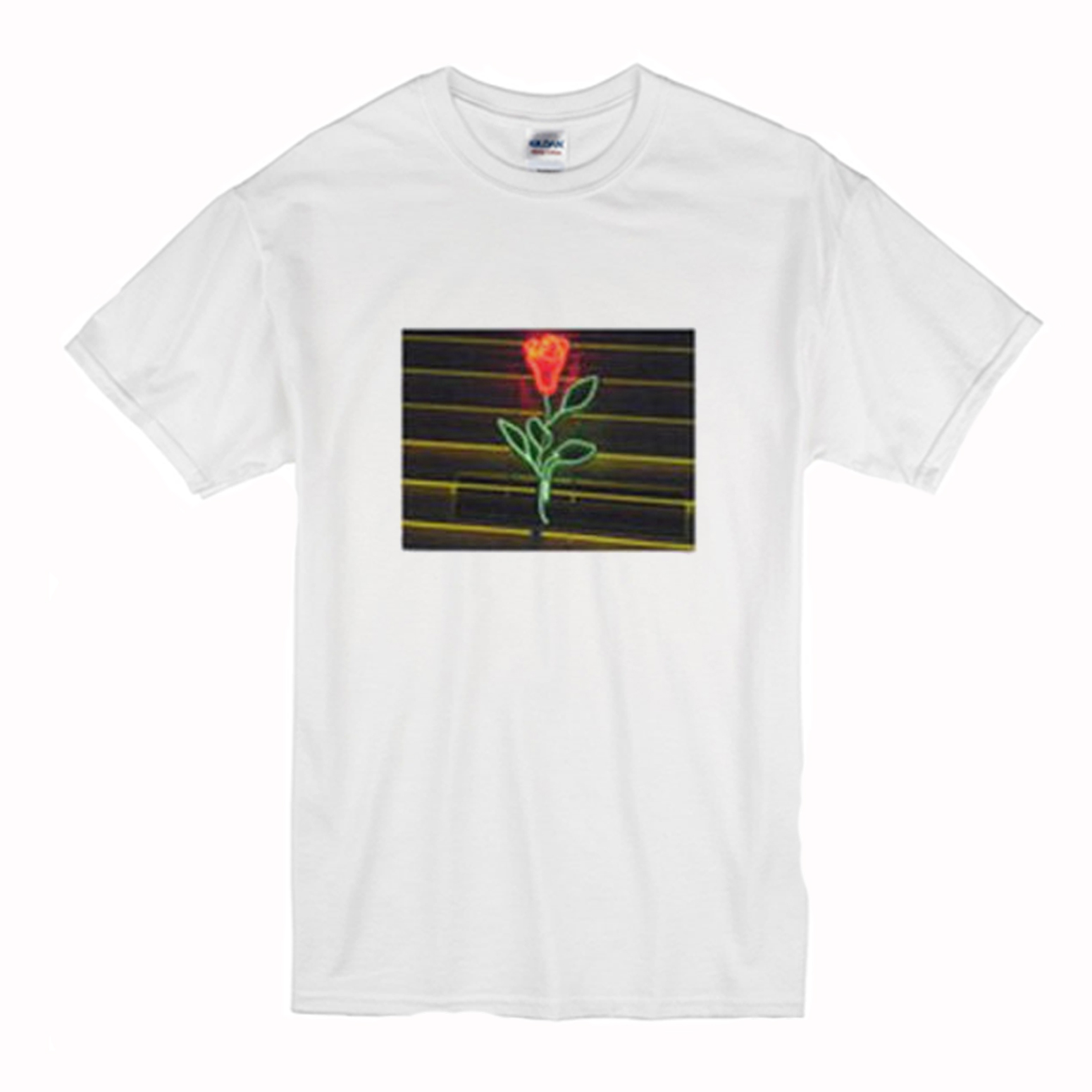 Louis Tomlinson Neon Rose T-Shirt (BSM)