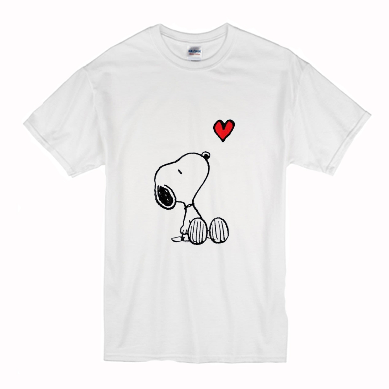 Heart sitting snoopy T Shirt (BSM)