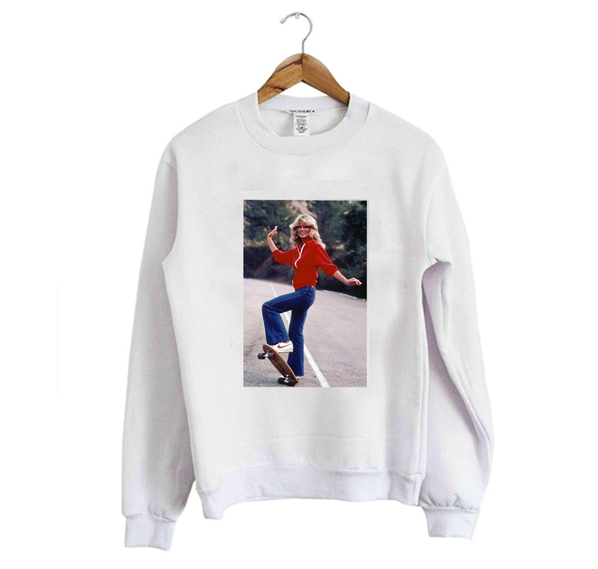 Farrah Fawcett skateboard Sweatshirt (BSM)
