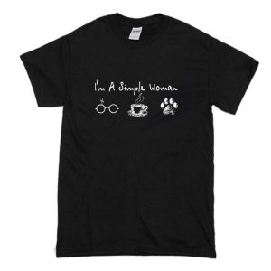 Hot I’m a Simple Woman I like Harry Potter Coffee and Dog T-Shirt (BSM)
